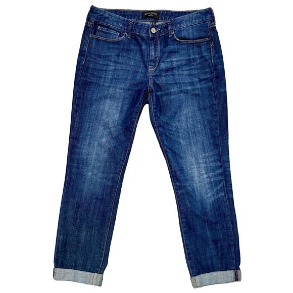 Banana Republic Denim - Banana Republic Women's Jean Capri size 28/6 Skinny Fit Dark Rinse